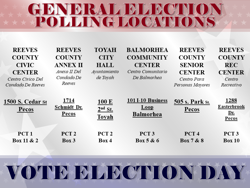 GENERAL ELECTION POLING LOCATIONS